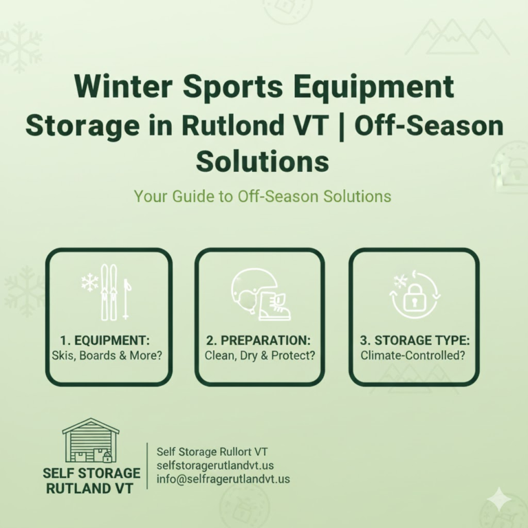 Winter Sports Equipment Storage in Rutland VT: Off Season Solutions