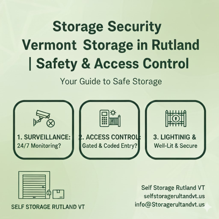 Storage Security Features in Rutland Vermont: Safety & Access Control