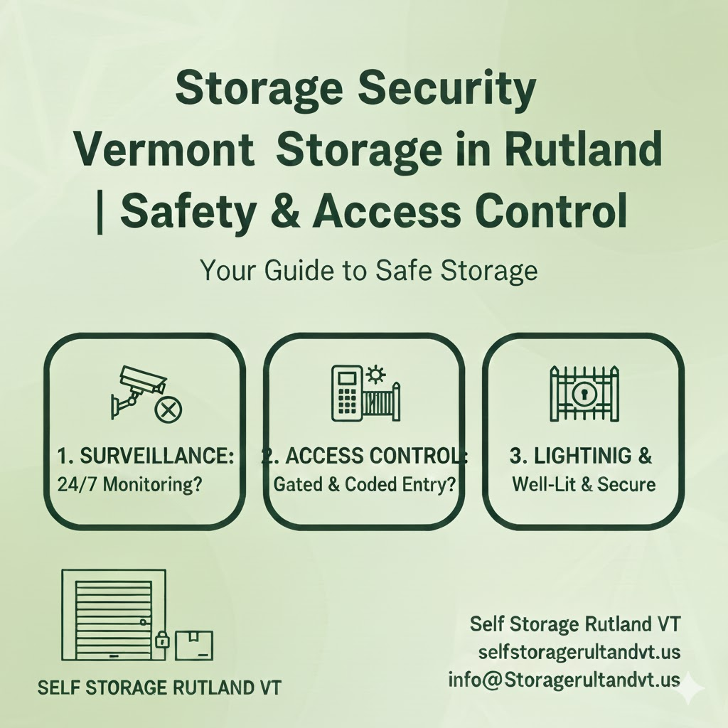 Storage Security Features in Rutland Vermont: Safety & Access Control