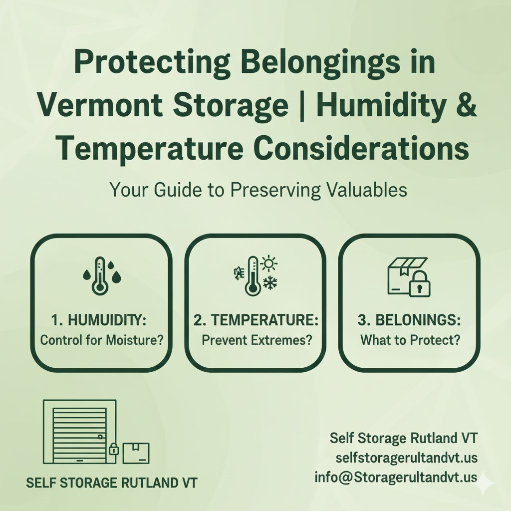 Protecting Belongings in Vermont Storage: Humidity & Temperature Considerations